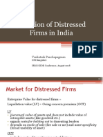 Valuation of Distressed Firms in India: Venkatesh Panchapagesan