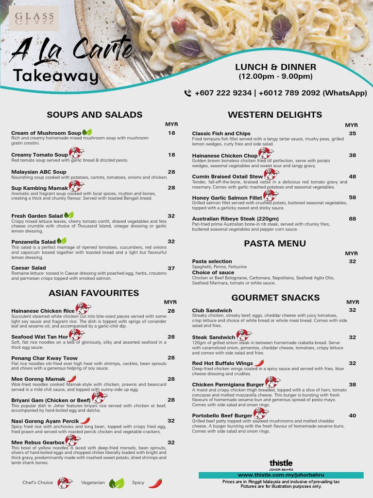 Takeaway Menu: Asian & Western Delights | PDF | Salad | Hamburgers