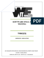 Software Engg & Testing