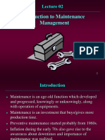 Introduction To Maintenance Management