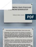 Evaluasi Promosi Kes (Pertemuan Ke 14)