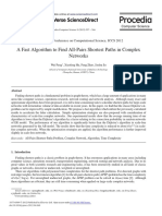 A Fast Algorithm To Find All-Pairs Shortest Paths in Complex Networks