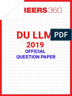 DU LLM 2019 Question Paper