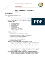 Pneumatics Fundamentals Answer Sheet