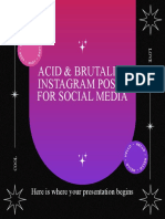 Acid & Brutalist Instagram Posts For Social Media by Slidesgo