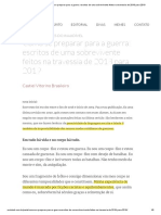 03 - BRASILEIRO, C. V. - Como Se Preparar para A Guerra - Escritos de Uma Sobrevivente Feitos Na Travessia de 2018 para 2019