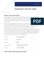 Law School Admission Test For India