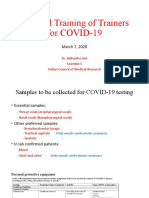 National Training of Trainers For COVID-19: March 7, 2020