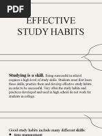 Effective Study Habits