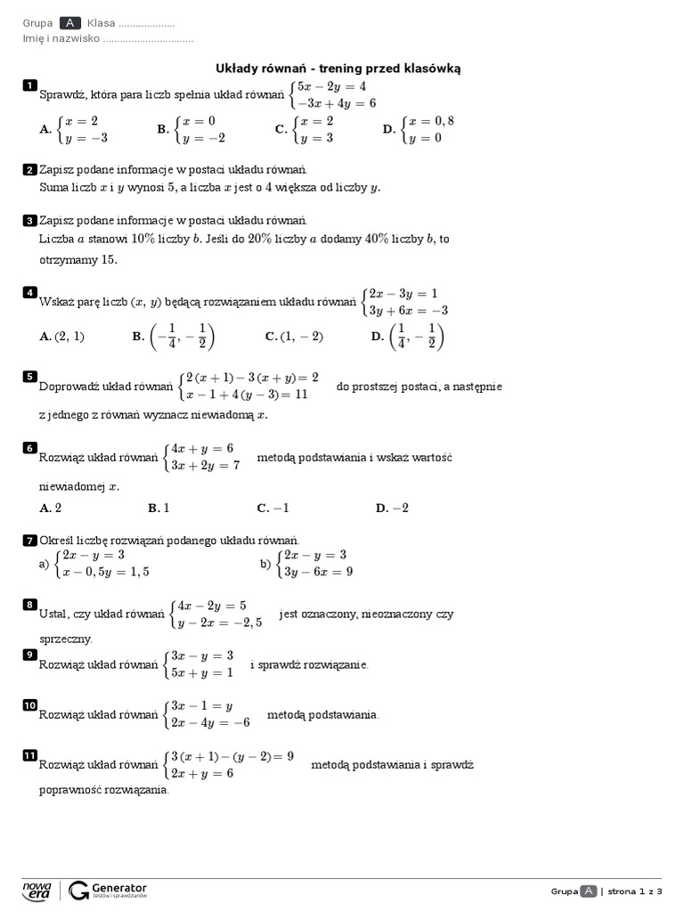 Język Matematyki Sprawdzian Nowa Era Pdf