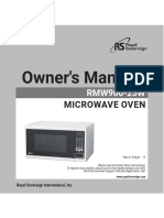 Owner's Manual: Microwave Oven