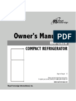 Owner'S Manual: Compact Refrigerator