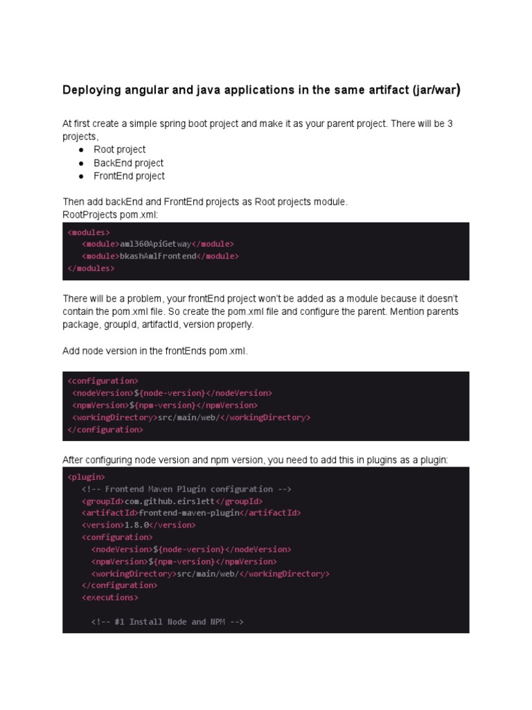 Integrate Java and Angular Webapp in One JAR | PDF | Directory ...