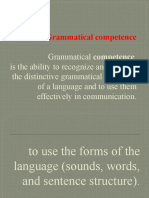 Grammatical Competence