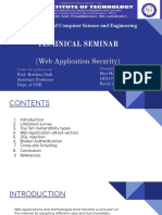 Technical Seminar: (Web Application Security)