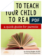 How To Teach Your Child To Read