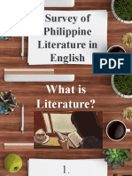 Survey of Philippine Literature in English