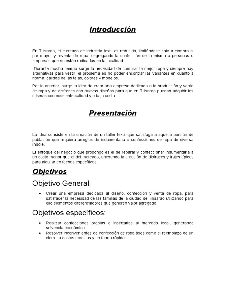 Introducción | PDF | Ropa