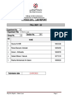 Physics 201L - Lab Report FALL 2021 - 22: Experiment Title Ohm's Law Group No. 2 Experiment No. 1 Section No. 51