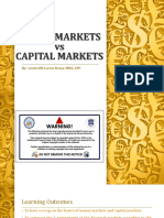 Money Markets Vs Capital Markets: By: Louiecille Larcia-Basas, MBA, AFP