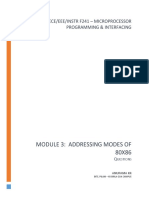 Module 3: Addressing Modes of 80X86: Cs/Ece/Eee/Instr F241 - Microprocessor Programming & Interfacing