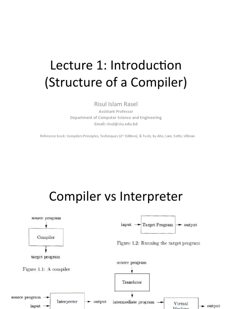 Lesson 1: Structure of A Compiler | PDF | Compiler | Parsing