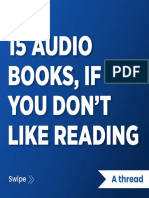 15 Audio Books If You Don't Like Reading