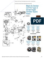 Black & Decker CD115 Type 4 Small Angle Grinder Spare Parts - Part Shop Direct