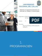 Sesión 1 - Programación