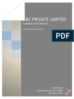 Forensic Report 1 - ABC Private Limited