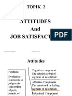 TOPIK 2. ATTITUDE and JOB SATISFACTION