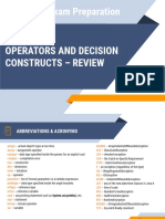 1.1 OCA - 1Z0-808 - Module03 - Operators - Control - Structures - Review