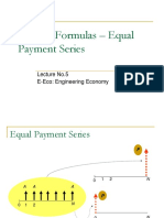 Lecture5-Equal Payment Series