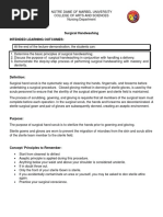 Surgical Hand Scrub Guidelines 2025 | PDF | Hand Washing | Microbiology