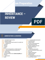 OCA Exam Preparation: Inheritance - Review