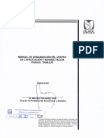 Manual de Organización Del Centro de Capacitación y Cecart 3000-002-012