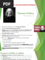 Political Science and International Relations: Thomas Hobbes