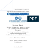 Doctoral Thesis Design, Modeling, Identification and Control of Mechatronic Systems