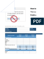 IC Google Expense Report Template