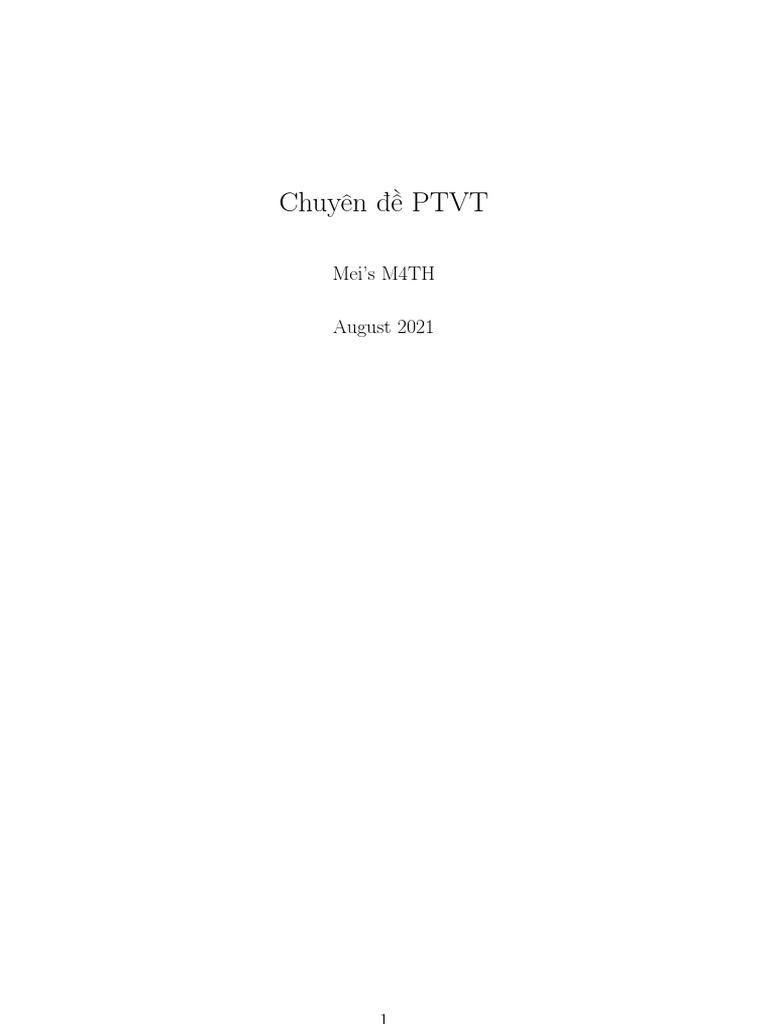 PTVT Mei Math | PDF