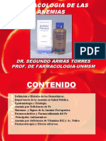 FARMACOLOGIA DE LAS ANEMIAS 2015