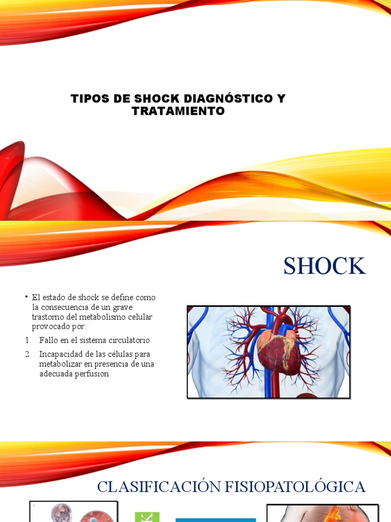 Tipos de Shock y su Tratamiento | PDF | Septicemia | Medicina CLINICA