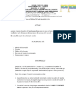 Acta de Reunion de Padres para La Alternancia y Conformacion de Comite de Restaurante