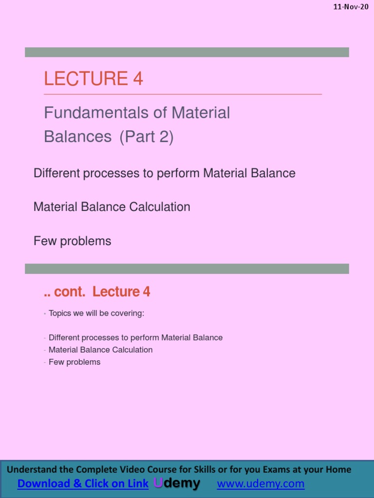 Material Balance Techniques Explained | PDF | Mole (Unit) | Sodium ...