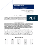 MUSI 491-001 Fretboard Harmony: Instructor: Felipe Vargas Magdaleno E-Mail: Vargaslf@uwec - Edu Phone: 715-836-3633