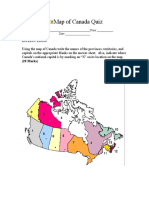 Map of Canada Quiz