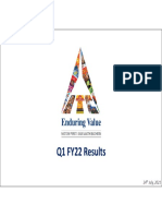 ITC Quarterly Result Presentation Q1 FY2022