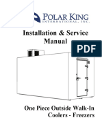 Installation & Service Manual: One Piece Outside Walk-In Coolers - Freezers