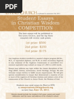 Download TLC Student Essay Competition 2011 by TheLivingChurchdocs SN52760947 doc pdf