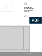 Operating Instructions: Dishwasher GV67260